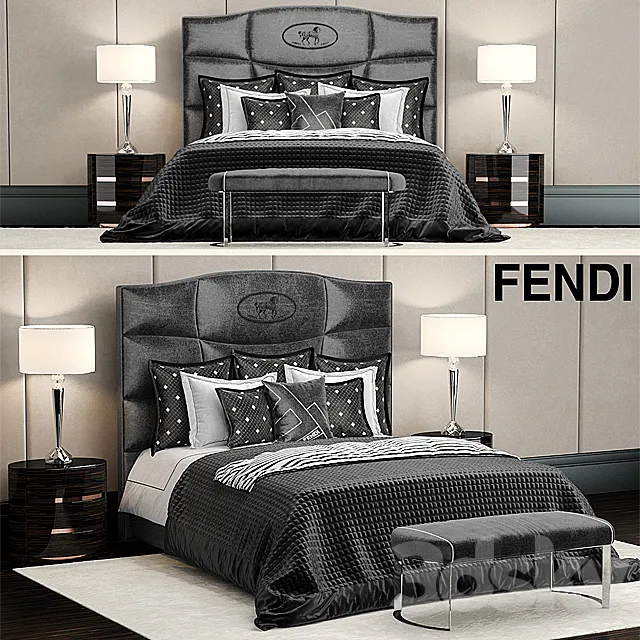 Bed Fendi George bed 3DModel