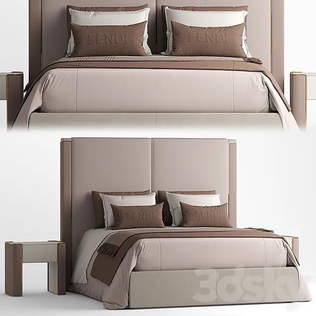 Bed fendi ICON BED 3DModel