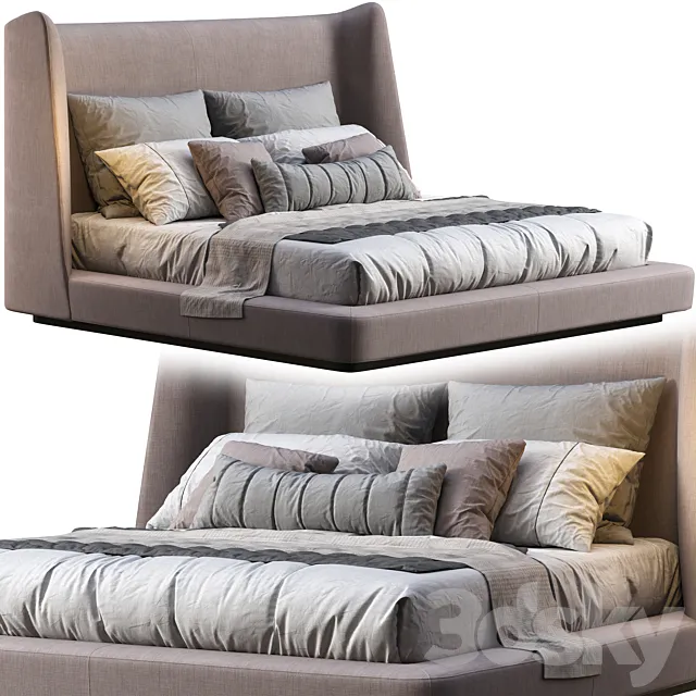 Bed Flexform Midnight 3DModel