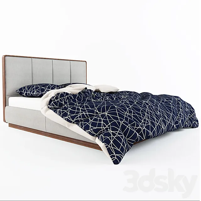 Bed Flou Ermes 3D Model