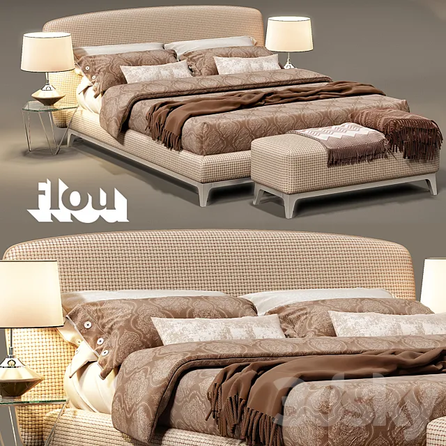Bed Flou Oliver 3DModel