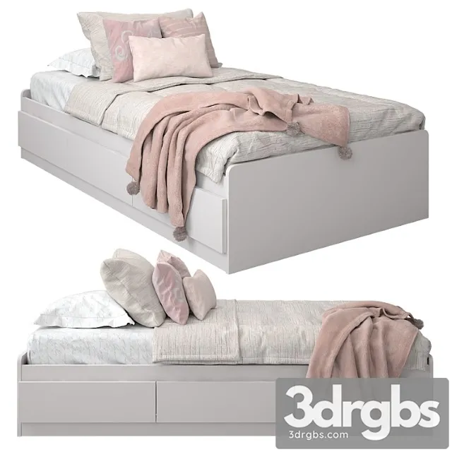 Bed for a Nursery 03 3D Model Free