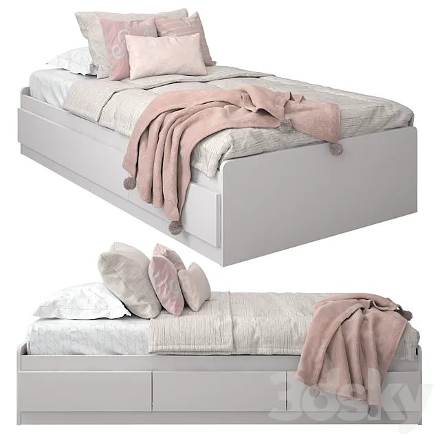 Bed for a nursery 03 Free Download