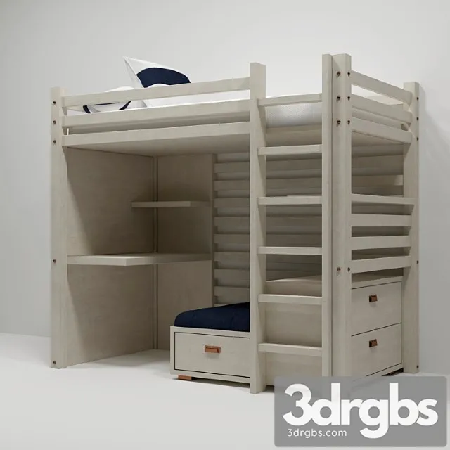 Bed for a Nursery 3D Model Free