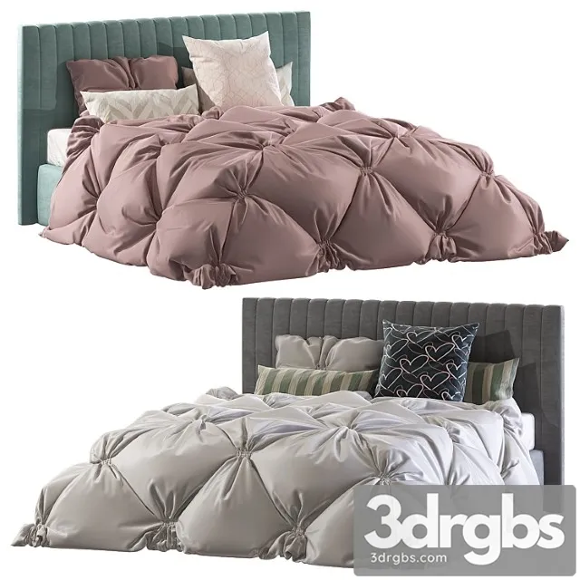 Bed for teenager 2 2 3D Model Free