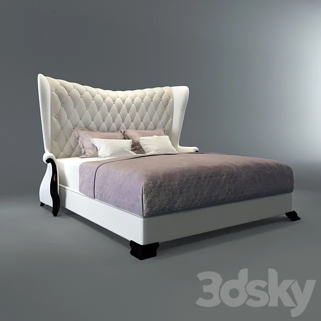 Bed FORTUNY Christopher Guy 3D Model