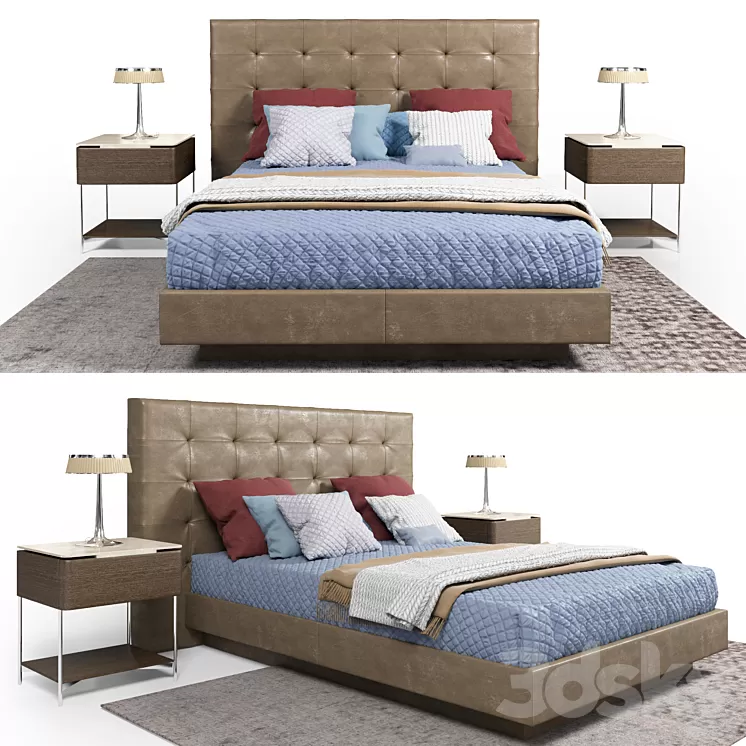 Bed Frida MisuraEmme 3D Model