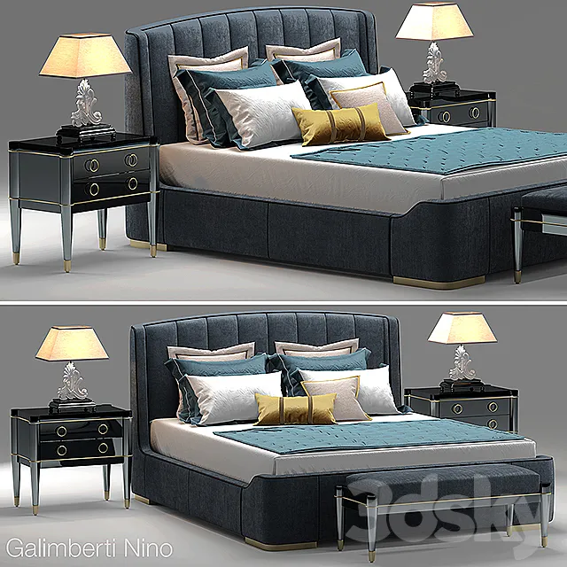 Bed galimberti Zaffiro 3DModel