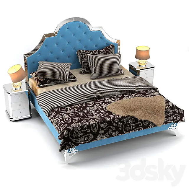 Bed Garda Decor 3D Model