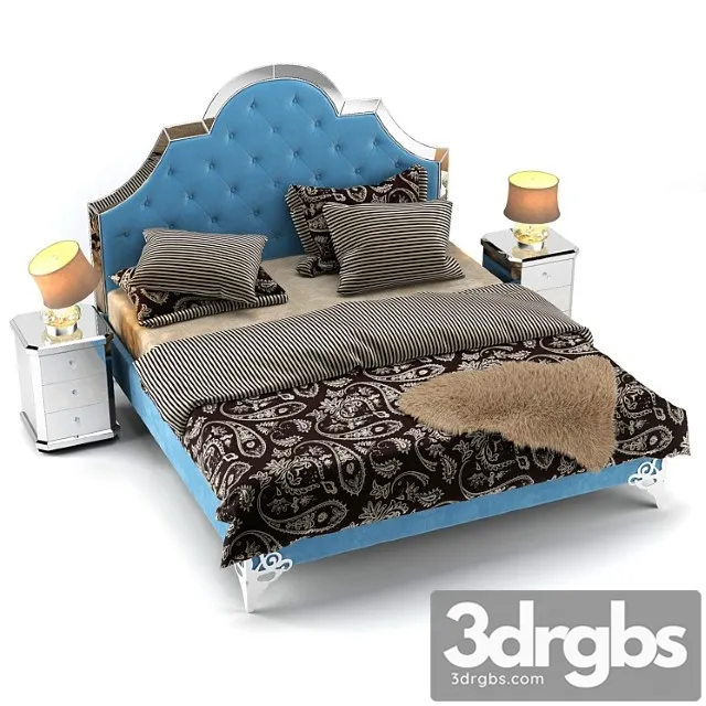 Bed Garda Decor 5 3D Model Free