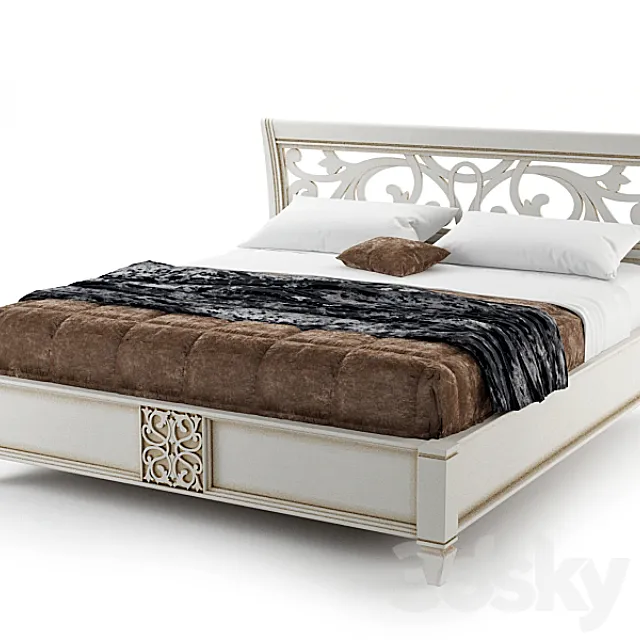 Bed Genevra GN142 from Mario Villanova 3DModel