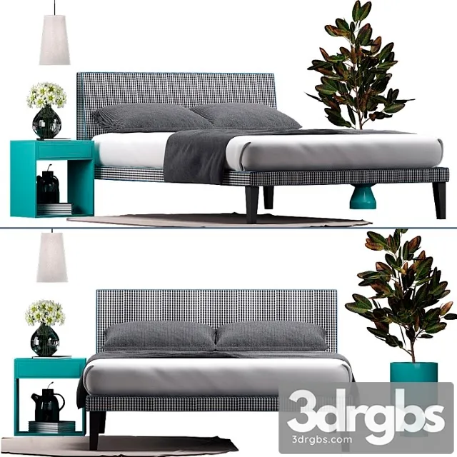 Bed gervasoni letti & co 2 3D Model Free