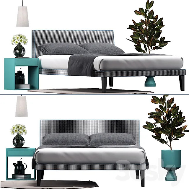 Bed Gervasoni Letti & Co 3D Model