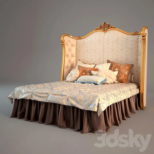 Bed Glamour Art.GLA701 3DModel