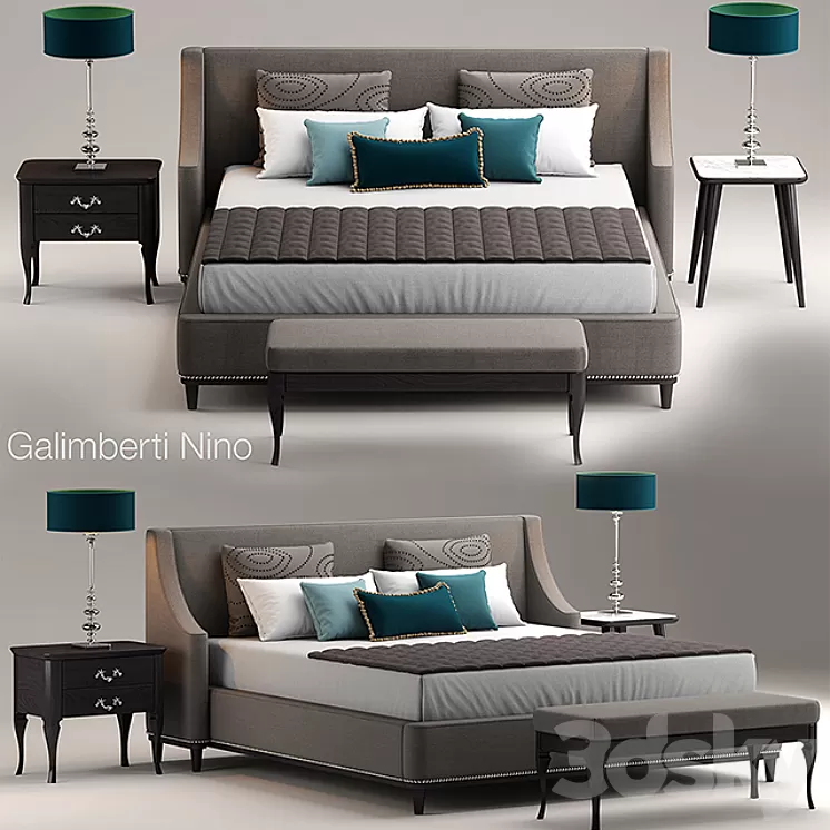 Bed GRACE galimberti 3D Model
