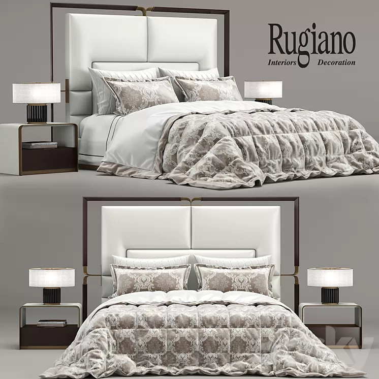 Bed Grace Rugiano 3D Model