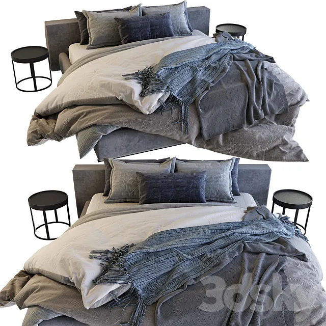 Bed Groundpiece _ Flexform No. 2 3D Model