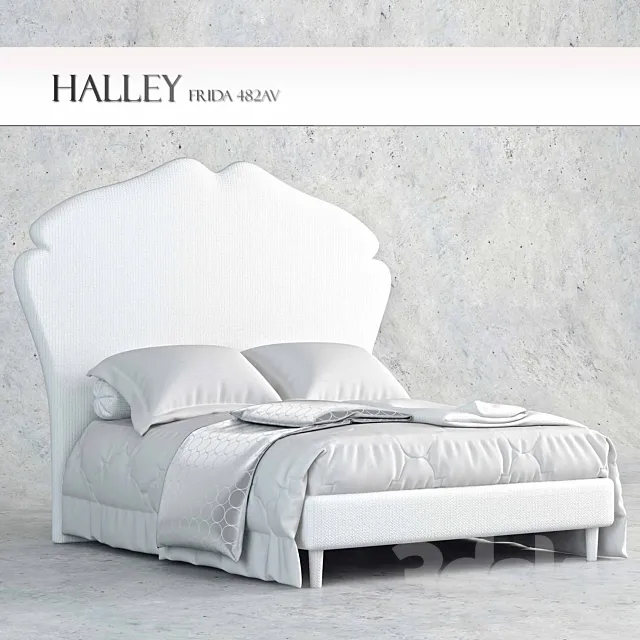 Bed Halley Frida 3D Model
