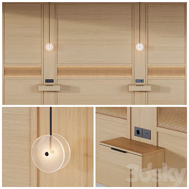 Bed headboard | 02 3D Model Free