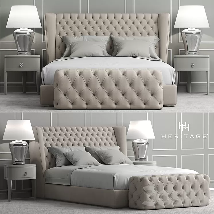 Bed Heritage Collection Four Seasons Bed 3D Model