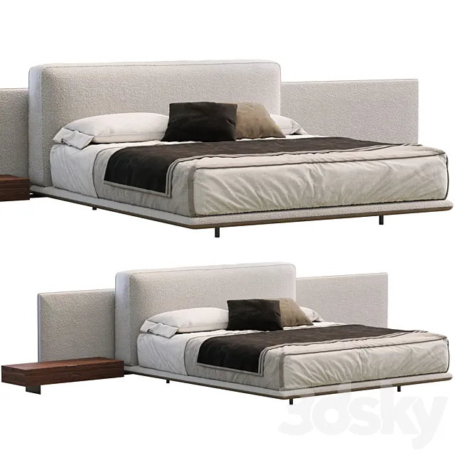 Bed Horizonte By Minotti 3D Model