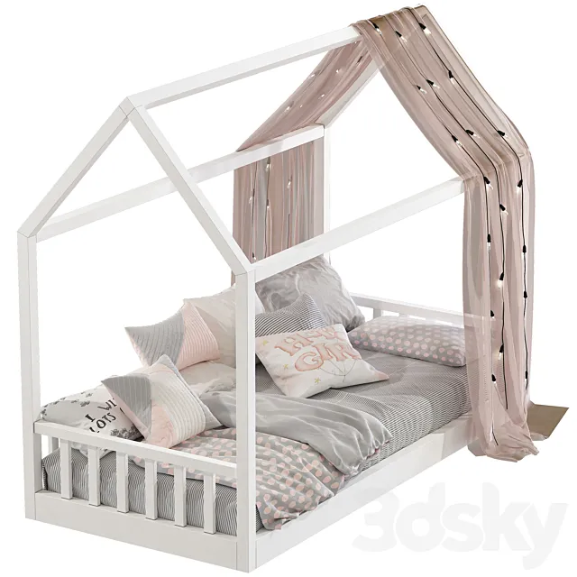 Bed-house 244 3D Model