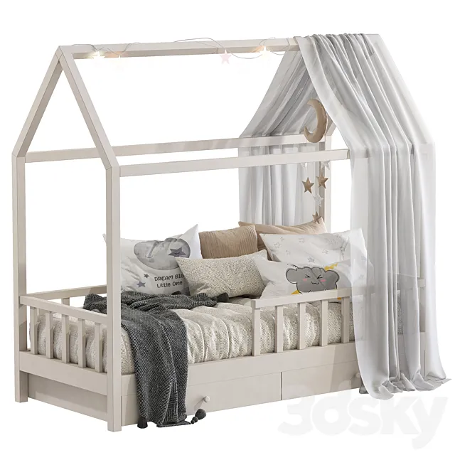 Bed-house 337 3D Model