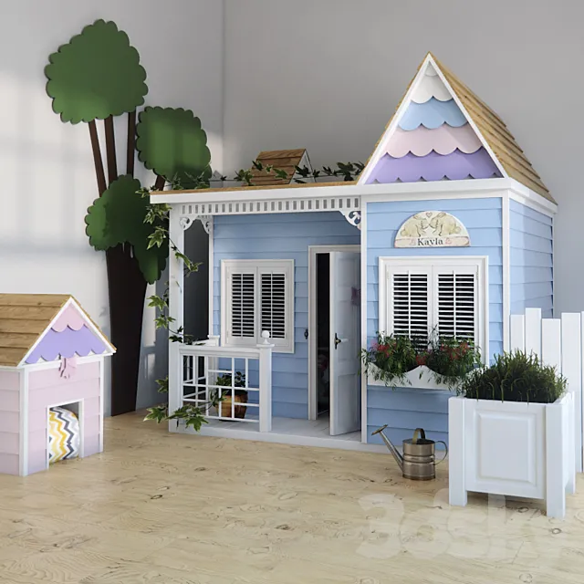 Bed-house for children 3DModel