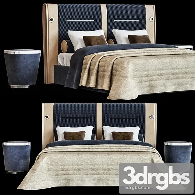 Bed icon headboard 2 3D Model Free