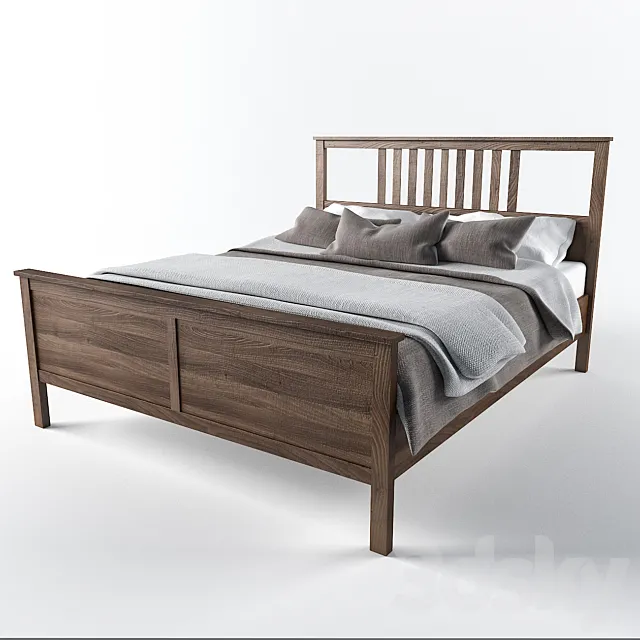 Bed IKEA - HEMNES 3D Model