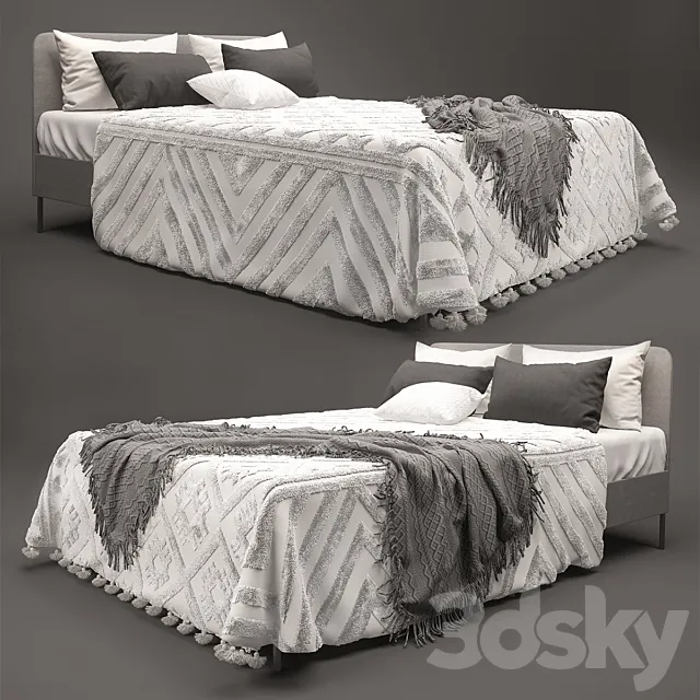 Bed Ikea Slattum Ikea Slattum 3D Model