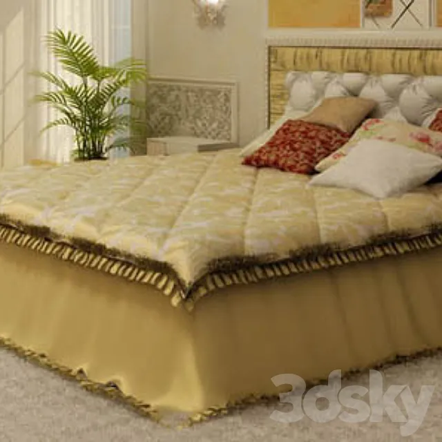 Bed in the classic style 3DModel