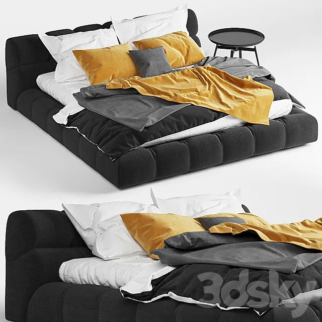 Bed Italia Tufty Bed 3D Model