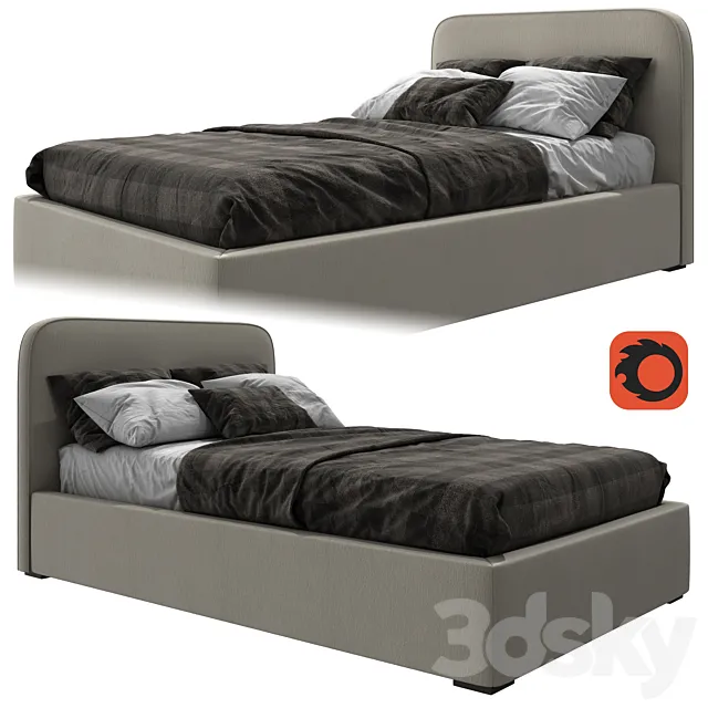 Bed KD820 from Delavega 3DModel