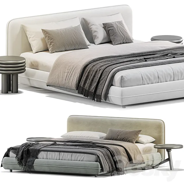 Bed KDP by delavega 3D Model