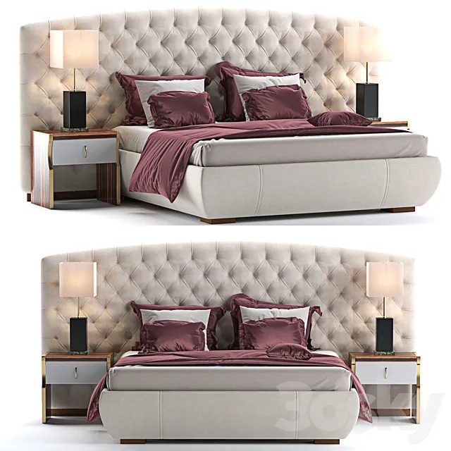 Bed KESY XL Capital Collection 3D Model