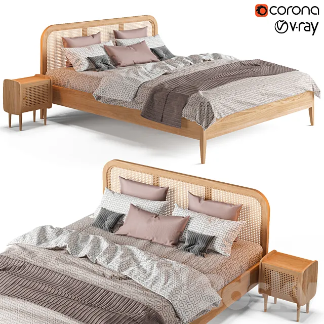 Bed La Redoute Madara 3D Model