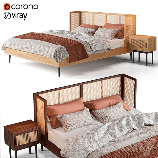 Bed La Redoute Waska _ Noya 3DModel