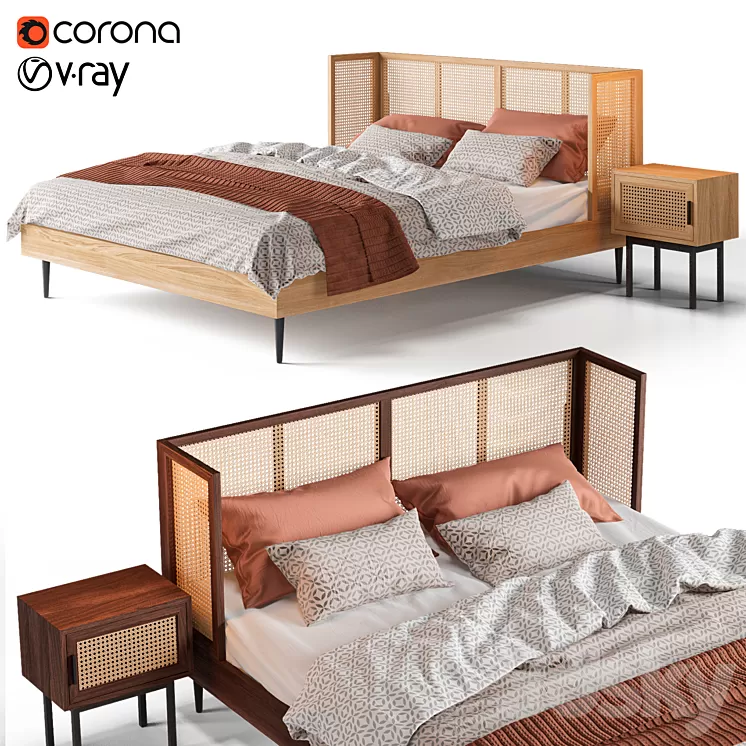 Bed La Redoute Waska / Noya 3D Model