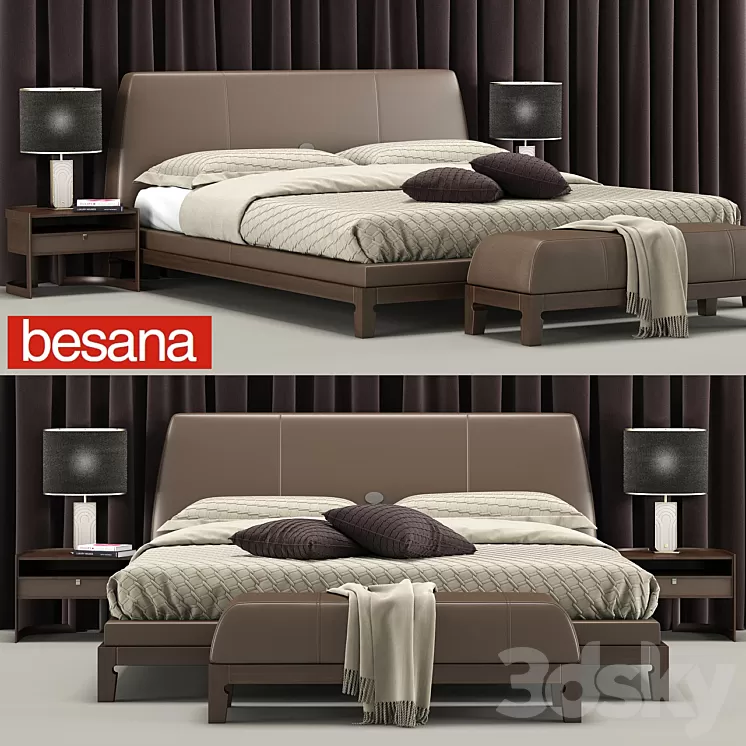 Bed Lavinia Besana 3D Model