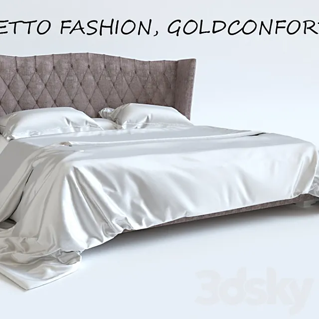 BED LETTO FASHION GOLDCONFORT 3D Model
