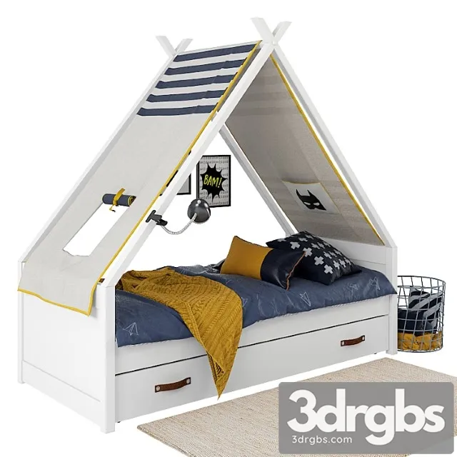 Bed Lifetime Tipibed Super Hero 3D Model Free
