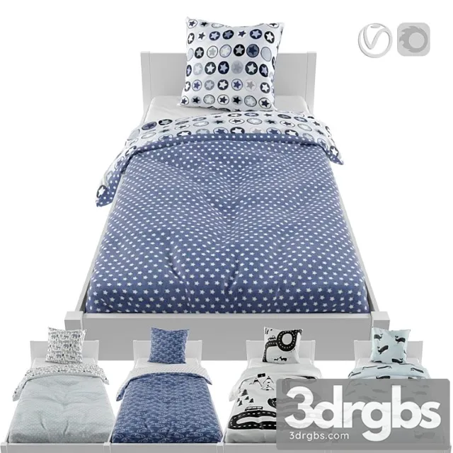 Bed Linen 01 3D Model Free