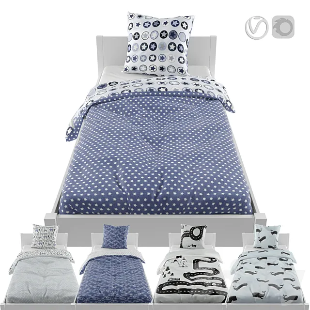 Bed linen 01 3DModel