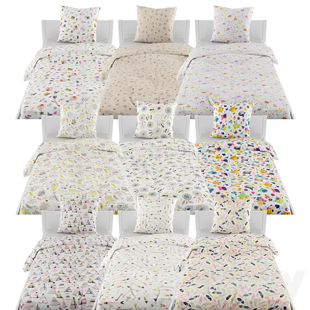 Bed linen 04 3D Model