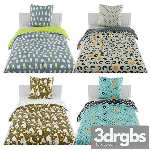 Bed Linen 05 3D Model Free