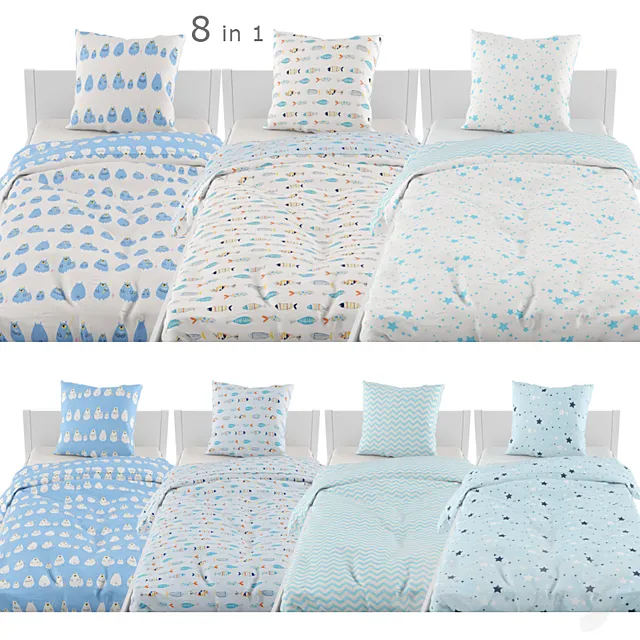 Bed linen 07 3D Model