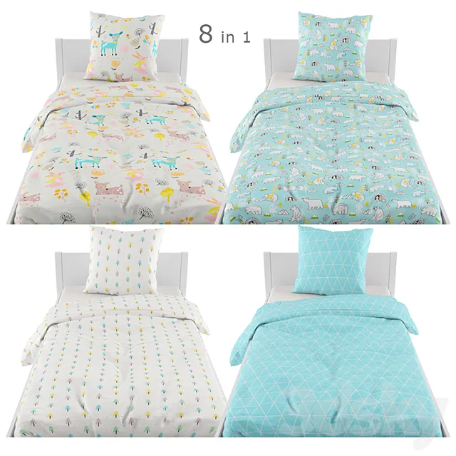 Bed linen 09 3D Model