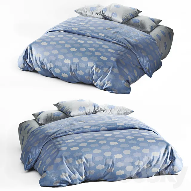 bed linen 2 3D Model