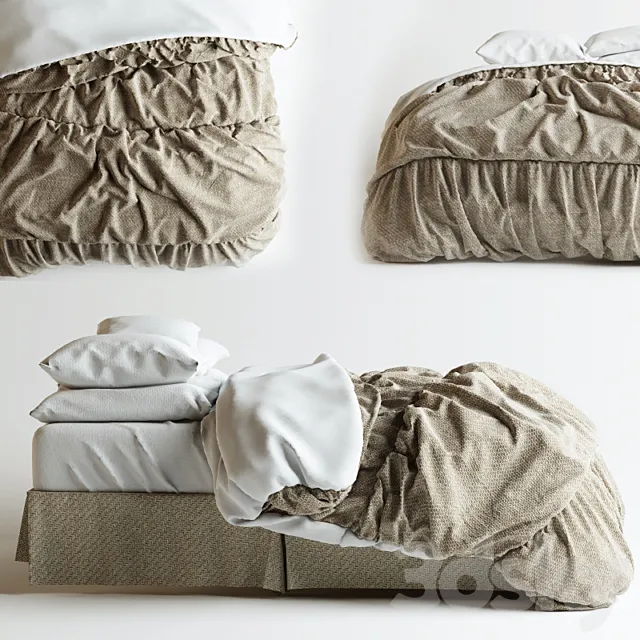 Bed linen 3D Model